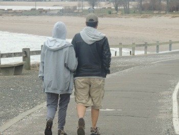 on the boardwalk,valentine day love